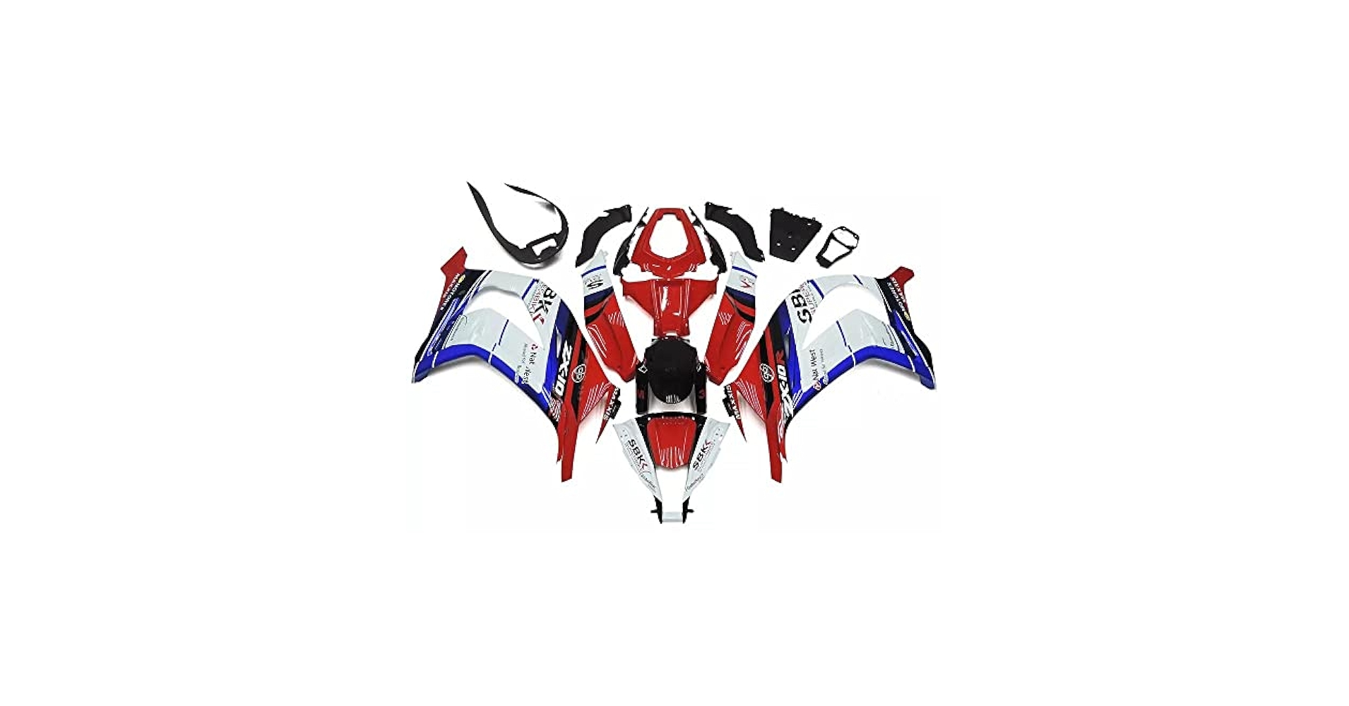 Amazon.com: NT Red Blue White Fairing Fit for Kawasaki Ninja